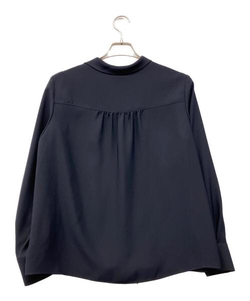 theory luxe（セオリーリュクス）theory luxe (セオリーリュクス) タイブラウス - Esther - Marvine ネイビー サイズ:38の古着・服飾アイテム