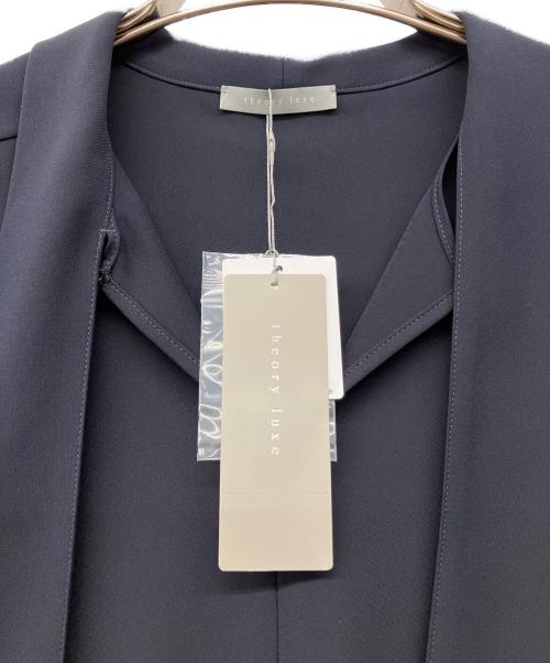 theory luxe（セオリーリュクス）theory luxe (セオリーリュクス) タイブラウス - Esther - Marvine ネイビー サイズ:38の古着・服飾アイテム