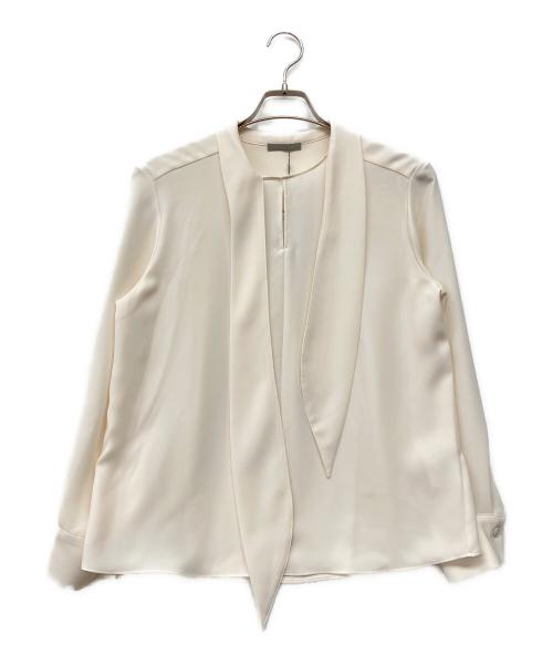 theory luxe（セオリーリュクス）theory luxe (セオリーリュクス) タイブラウス - Esther - Marvine ホワイト サイズ:38の古着・服飾アイテム