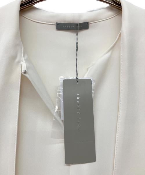 theory luxe（セオリーリュクス）theory luxe (セオリーリュクス) タイブラウス - Esther - Marvine ホワイト サイズ:38の古着・服飾アイテム