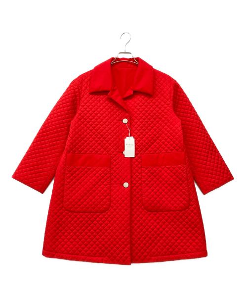 BALLSEY（ボールジィ）BALLSEY (ボールジィ) maison TOMORROWLAND (メゾン トゥモローランド) パデットリバーキルティング リバーシブルハーフコート レッド サイズ:36の古着・服飾アイテム