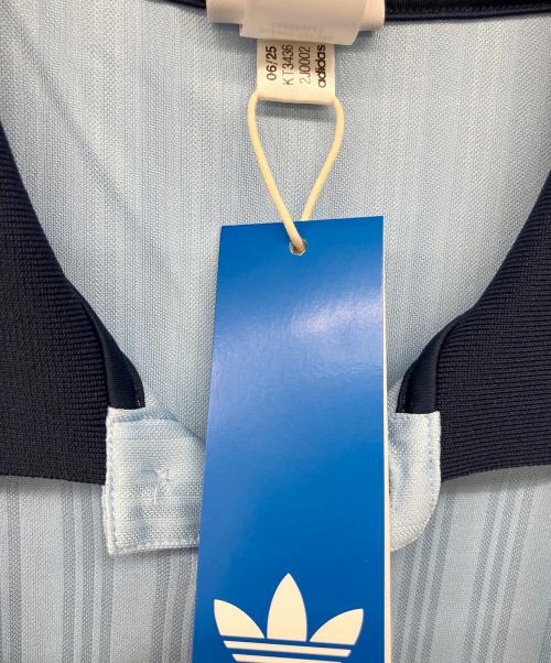 adidas（アディダス）adidas (アディダス) oasis (オアシス) ツアージャガードジャージポロシャツ スカイブルー サイズ:2XL 未使用品の古着・服飾アイテム