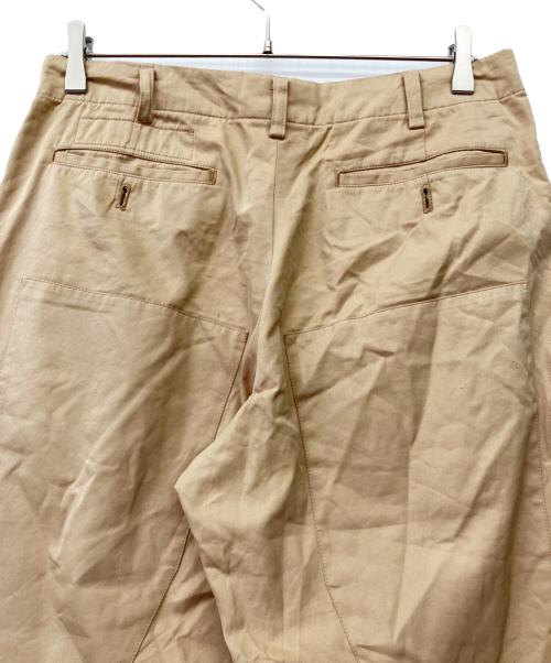 UNDERCOVER（アンダーカバー）UNDERCOVER (アンダーカバー) 99-00's パッチデザインストレートパンツ ベージュ サイズ:Lの古着・服飾アイテム