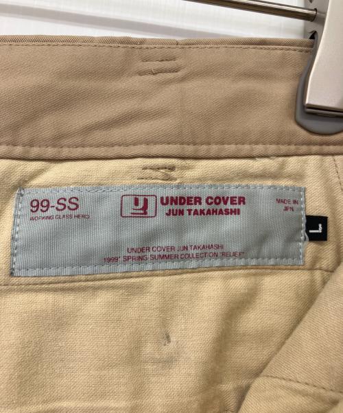 UNDERCOVER（アンダーカバー）UNDERCOVER (アンダーカバー) 99-00's パッチデザインストレートパンツ ベージュ サイズ:Lの古着・服飾アイテム