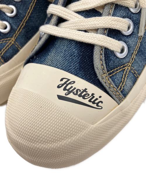 Hysteric Glamour（ヒステリックグラマー）Hysteric Glamour (ヒステリックグラマー) TOE pt ローカットスニーカー インディゴ サイズ:26 未使用品の古着・服飾アイテム