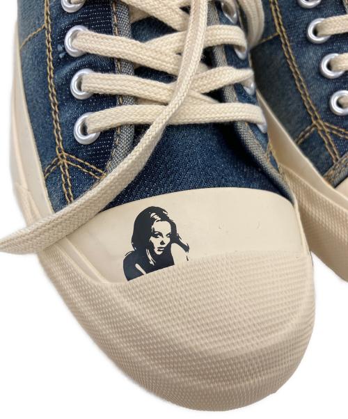 Hysteric Glamour（ヒステリックグラマー）Hysteric Glamour (ヒステリックグラマー) TOE pt ローカットスニーカー インディゴ サイズ:26 未使用品の古着・服飾アイテム