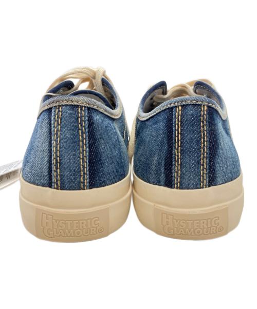 Hysteric Glamour（ヒステリックグラマー）Hysteric Glamour (ヒステリックグラマー) TOE pt ローカットスニーカー インディゴ サイズ:26 未使用品の古着・服飾アイテム