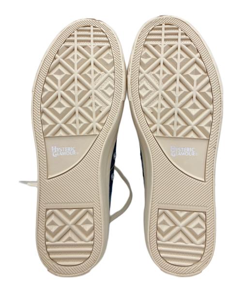Hysteric Glamour（ヒステリックグラマー）Hysteric Glamour (ヒステリックグラマー) TOE pt ローカットスニーカー インディゴ サイズ:26 未使用品の古着・服飾アイテム
