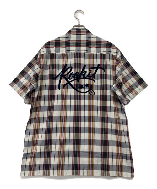 Hysteric Glamour（ヒステリックグラマー）Hysteric Glamour (ヒステリックグラマー) 刺繍オープンカラーシャツ マルチチェック サイズ:L 未使用品の古着・服飾アイテム