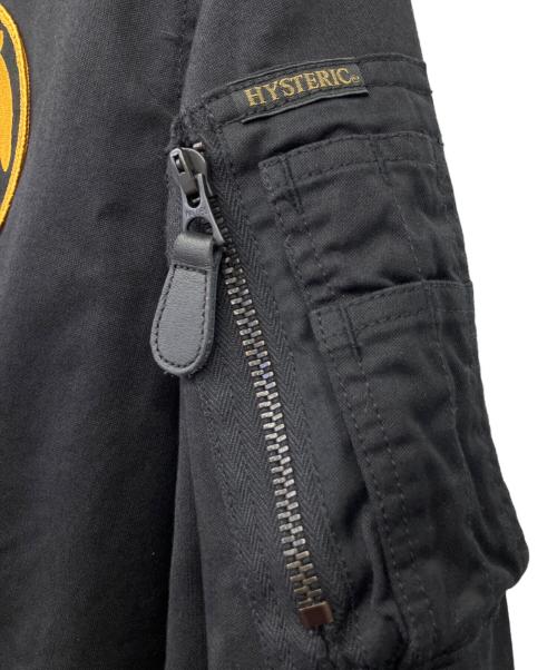 Hysteric Glamour（ヒステリックグラマー）Hysteric Glamour (ヒステリックグラマー) ワッペン B-15 フライトジャケット ブラック サイズ:Lの古着・服飾アイテム