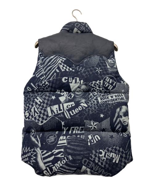 Hysteric Glamour（ヒステリックグラマー）Hysteric Glamour (ヒステリックグラマー) RockyMountainFeatherBed (ロッキーマウンテンフェザーベッド) LONDON NITE DEMIN DOWN VEST インディゴ サイズ:L 未使用品の古着・服飾アイテム
