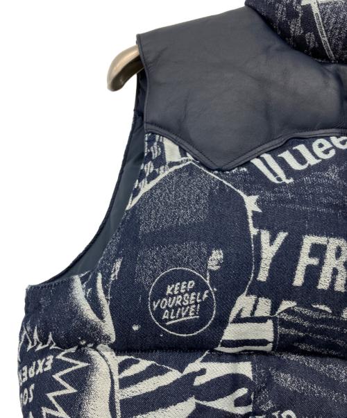 Hysteric Glamour（ヒステリックグラマー）Hysteric Glamour (ヒステリックグラマー) RockyMountainFeatherBed (ロッキーマウンテンフェザーベッド) LONDON NITE DEMIN DOWN VEST インディゴ サイズ:L 未使用品の古着・服飾アイテム