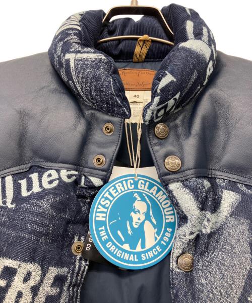 Hysteric Glamour（ヒステリックグラマー）Hysteric Glamour (ヒステリックグラマー) RockyMountainFeatherBed (ロッキーマウンテンフェザーベッド) LONDON NITE DEMIN DOWN VEST インディゴ サイズ:L 未使用品の古着・服飾アイテム