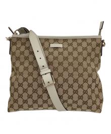 GUCCI（グッチ）の古着「ショルダーバッグ」｜ベージュ×ホワイト