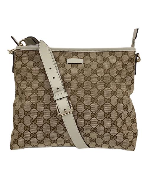 GUCCI（グッチ）GUCCI (グッチ) ショルダーバッグ ベージュ×ホワイトの古着・服飾アイテム