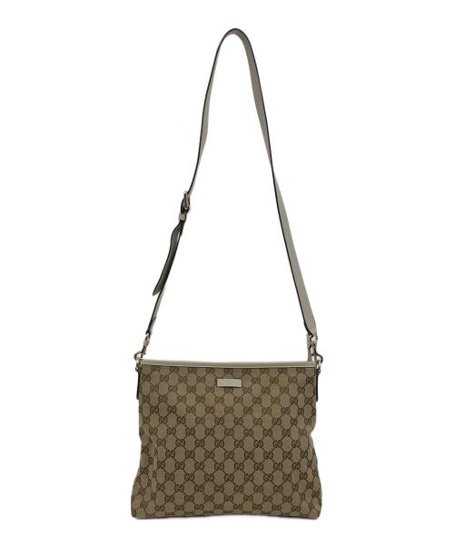 GUCCI（グッチ）GUCCI (グッチ) ショルダーバッグ ベージュ×ホワイトの古着・服飾アイテム
