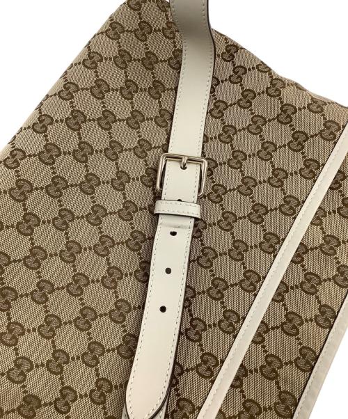 GUCCI（グッチ）GUCCI (グッチ) ショルダーバッグ ベージュ×ホワイトの古着・服飾アイテム