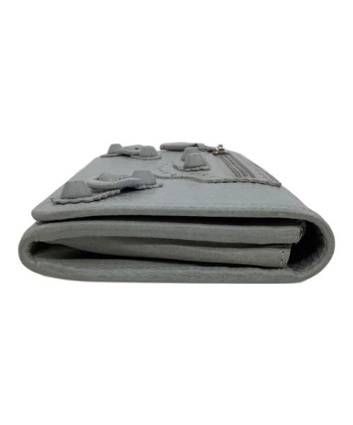 BALENCIAGA（バレンシアガ）BALENCIAGA (バレンシアガ) クラシック・コンチネンタル・ウォレット グレーの古着・服飾アイテム