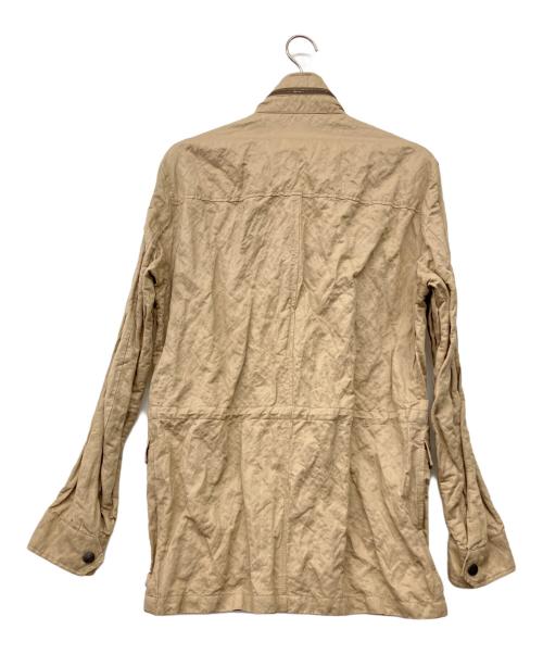 PRADA（プラダ）PRADA (プラダ) 00's シワ加工スタンドカラーコットンジャケット ベージュ サイズ:Mの古着・服飾アイテム