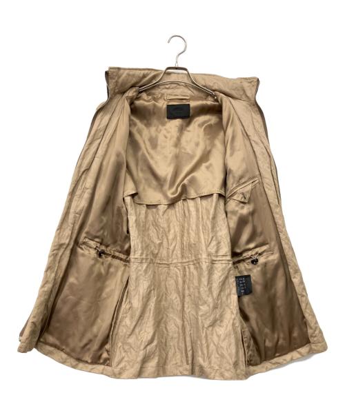 PRADA（プラダ）PRADA (プラダ) 00's シワ加工スタンドカラーコットンジャケット ベージュ サイズ:Mの古着・服飾アイテム