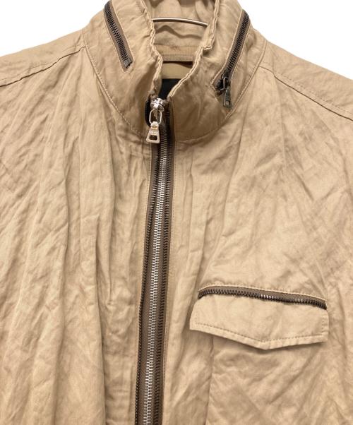 PRADA（プラダ）PRADA (プラダ) 00's シワ加工スタンドカラーコットンジャケット ベージュ サイズ:Mの古着・服飾アイテム