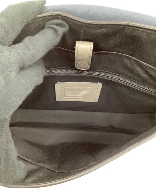 COACH（コーチ）COACH (コーチ) カラーブロック スモール メッセンジャー グレー×ブルーの古着・服飾アイテム