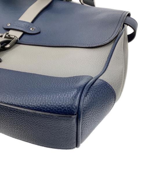 COACH（コーチ）COACH (コーチ) カラーブロック スモール メッセンジャー グレー×ブルーの古着・服飾アイテム