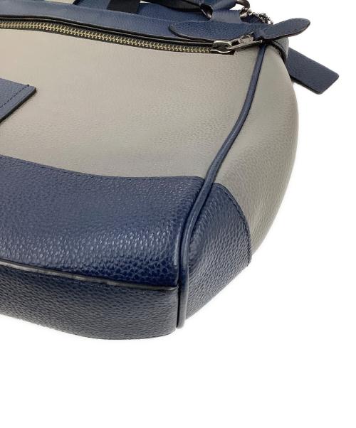 COACH（コーチ）COACH (コーチ) カラーブロック スモール メッセンジャー グレー×ブルーの古着・服飾アイテム