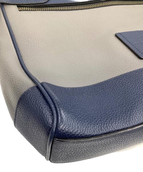 COACH（コーチ）COACH (コーチ) カラーブロック スモール メッセンジャー グレー×ブルーの古着・服飾アイテム