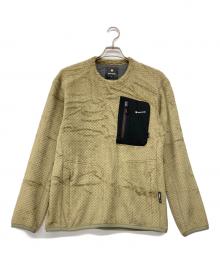 Snow peak（スノーピーク）の古着「Polartec High Loft Fleece Crew Neck Sweater」｜カーキ