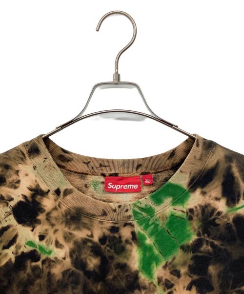 SUPREME（シュプリーム）Supreme (シュプリーム) Small Box Crewneck Tiedye ブラウン×ブラック サイズ:XXLの古着・服飾アイテム