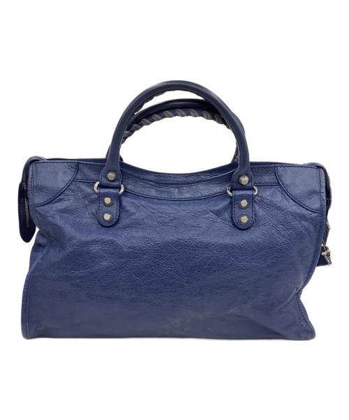 BALENCIAGA（バレンシアガ）BALENCIAGA (バレンシアガ) 2WAYバッグ ブルーの古着・服飾アイテム