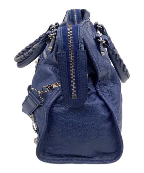 BALENCIAGA（バレンシアガ）BALENCIAGA (バレンシアガ) 2WAYバッグ ブルーの古着・服飾アイテム