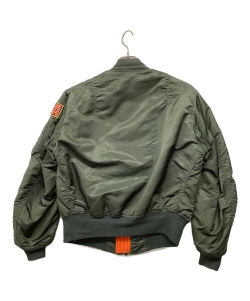 CONCORD INDUSTRIES,INC（コンコルドインダストリーズインク）CONCORD INDUSTRIES,INC (コンコルドインダストリーズインク) 70's 民間 ワッペンリバーシブルMA-1ジャケット カーキ サイズ:Mの古着・服飾アイテム