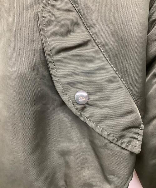 CONCORD INDUSTRIES,INC（コンコルドインダストリーズインク）CONCORD INDUSTRIES,INC (コンコルドインダストリーズインク) 70's 民間 ワッペンリバーシブルMA-1ジャケット カーキ サイズ:Mの古着・服飾アイテム