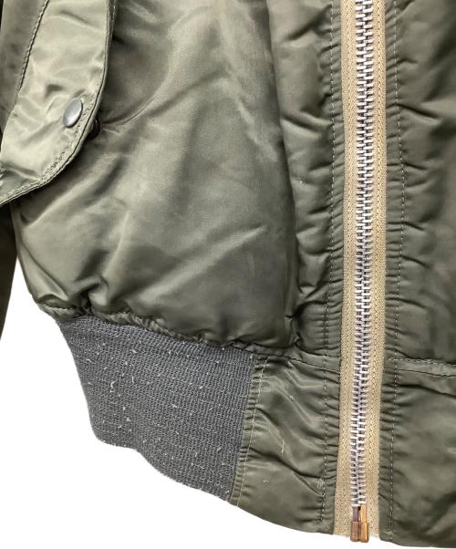 CONCORD INDUSTRIES,INC（コンコルドインダストリーズインク）CONCORD INDUSTRIES,INC (コンコルドインダストリーズインク) 70's 民間 ワッペンリバーシブルMA-1ジャケット カーキ サイズ:Mの古着・服飾アイテム