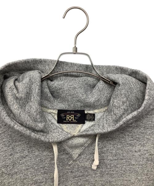 RRL（ダブルアールエル）RRL (ダブルアールエル) 霜降り両Vガゼットドローストリング パーカー グレー サイズ:Lの古着・服飾アイテム