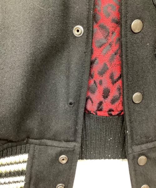 Roen（ロエン）Roen (ロエン) 袖レザースタジャン ブラック サイズ:46の古着・服飾アイテム