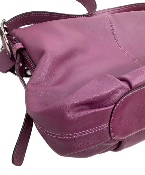 COACH（コーチ）COACH (コーチ) ショルダーバッグ パープルの古着・服飾アイテム