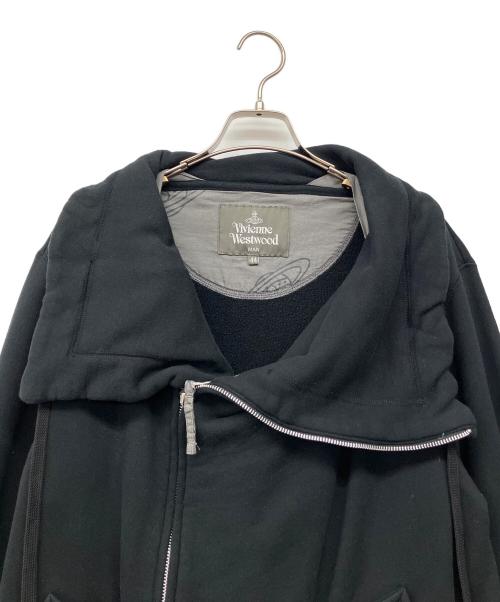 Vivienne Westwood man（ヴィヴィアン ウェストウッド マン）Vivienne Westwood man (ヴィヴィアン ウェストウッド マン) ジップパーカー ブラック サイズ:44の古着・服飾アイテム