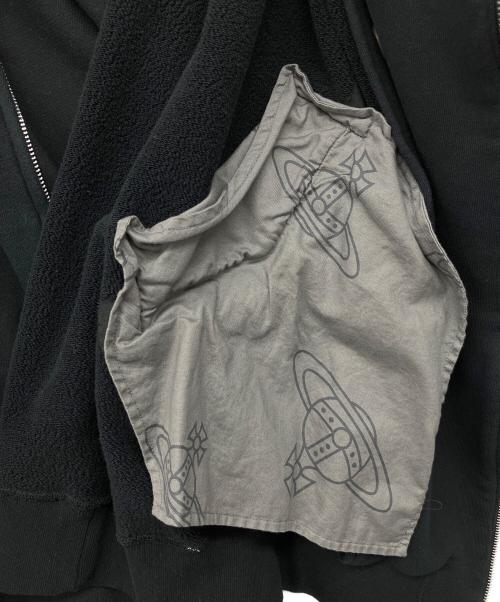 Vivienne Westwood man（ヴィヴィアン ウェストウッド マン）Vivienne Westwood man (ヴィヴィアン ウェストウッド マン) ジップパーカー ブラック サイズ:44の古着・服飾アイテム
