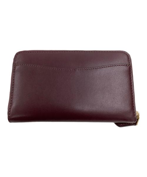 COACH（コーチ）COACH (コーチ) エッセンシャル ミディアム ジップ アラウンド ウォレット ボルドーの古着・服飾アイテム