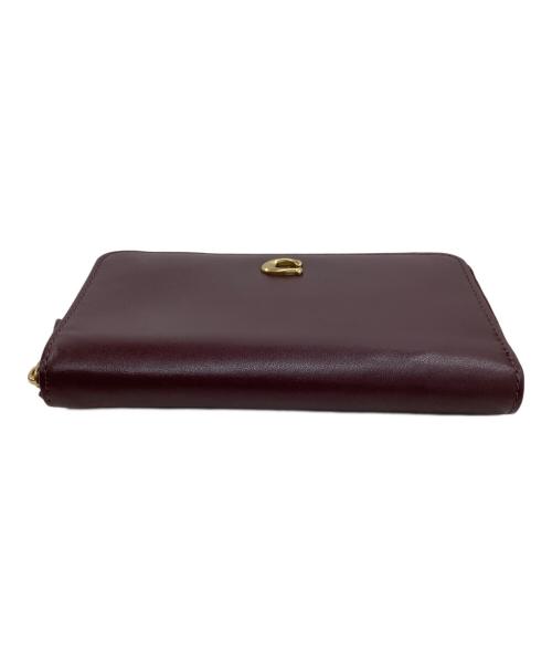 COACH（コーチ）COACH (コーチ) エッセンシャル ミディアム ジップ アラウンド ウォレット ボルドーの古着・服飾アイテム
