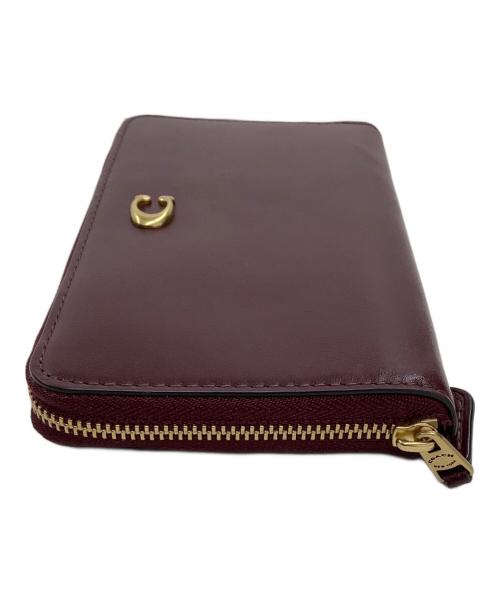 COACH（コーチ）COACH (コーチ) エッセンシャル ミディアム ジップ アラウンド ウォレット ボルドーの古着・服飾アイテム
