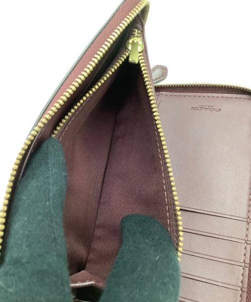 COACH（コーチ）COACH (コーチ) エッセンシャル ミディアム ジップ アラウンド ウォレット ボルドーの古着・服飾アイテム