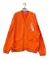 WIND AND SEA（ウィンダンシー）の古着「LIGHT KNIT CARDIGAN」｜オレンジ