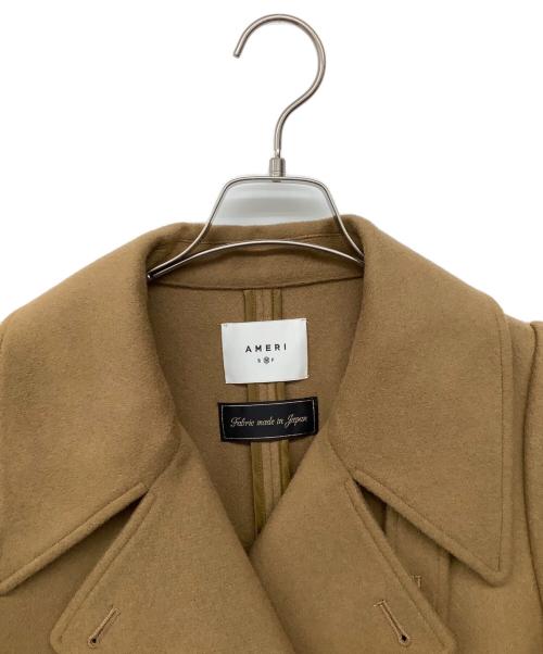 Ameri（アメリ）AMERI (アメリ) CHARME FLARE LONG COAT ブラウン サイズ:Mの古着・服飾アイテム