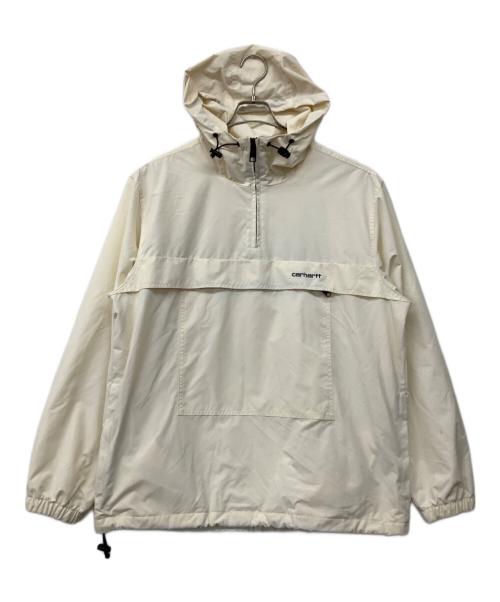 Carhartt WIP（カーハート ワーク イン プログレス）CARHARTT WIP (カーハート ワーク イン プログレス) ウインドブレーカープルオーバー アイボリー サイズ:Lの古着・服飾アイテム