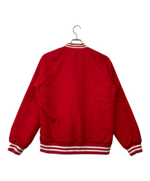 Champion（チャンピオン）Champion (チャンピオン) stussy (ステューシー) 裏ボアアワードジャケット レッド サイズ:Sの古着・服飾アイテム