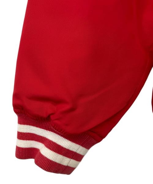 Champion（チャンピオン）Champion (チャンピオン) stussy (ステューシー) 裏ボアアワードジャケット レッド サイズ:Sの古着・服飾アイテム